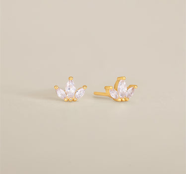 Marquise Flower Diamond Studs